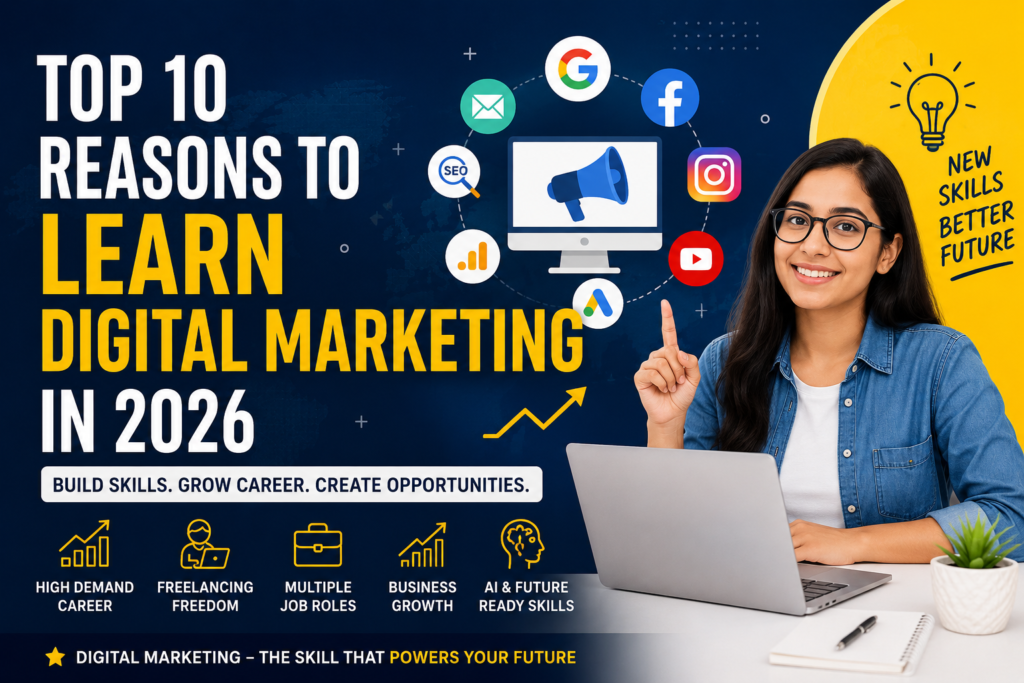 Top 10 Reasons to Learn Digital Marketing in 2026 – Career Guide
