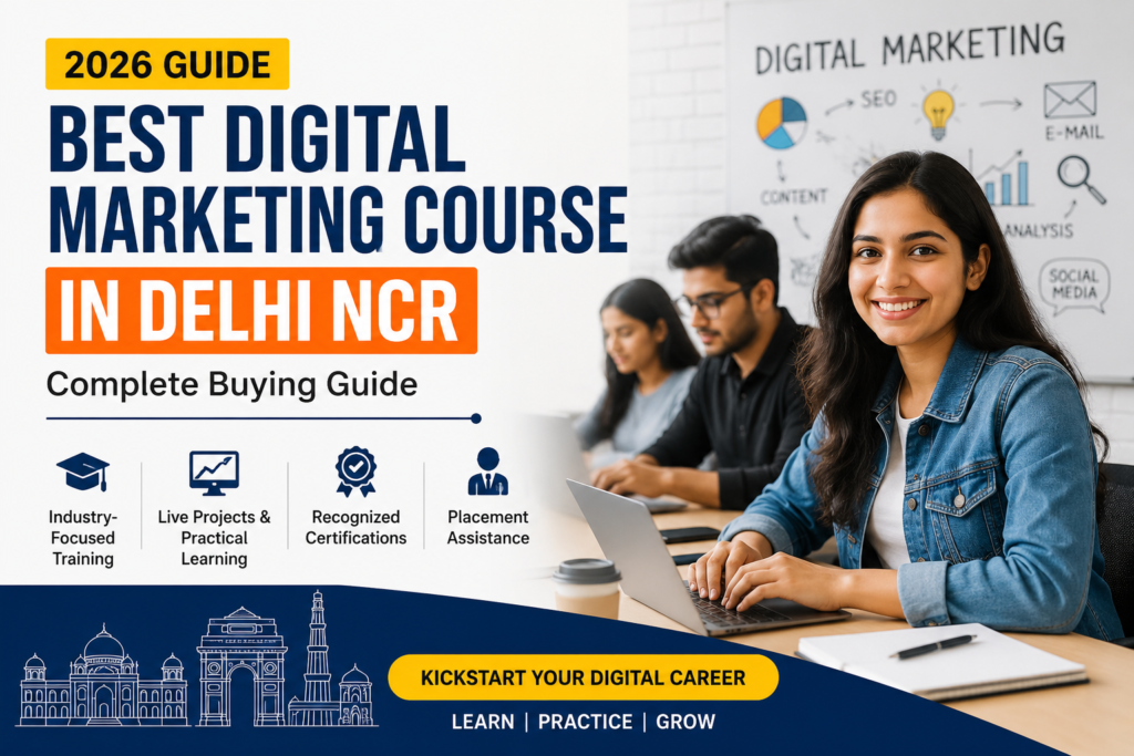 Best Digital Marketing Course in Delhi NCR 2026 with practical training and placement support